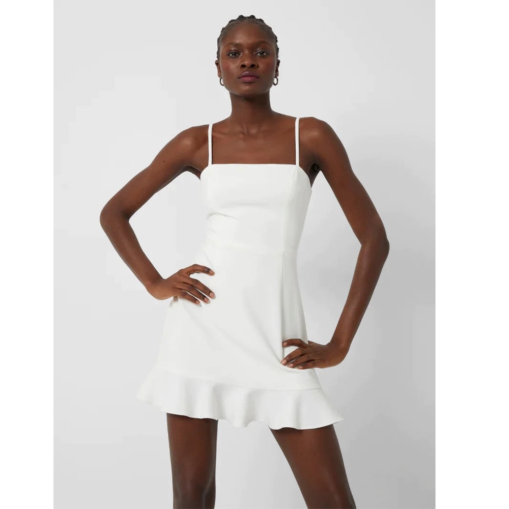 FRENCH CONNECTION: Whisper Frill Hem Dress (NWT)